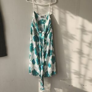 Guess Blue and Green Paisley Dress